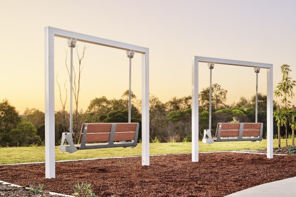 Belhaven Park Yarrabilba swing bench